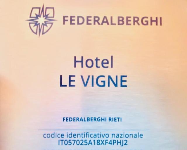 Hotel Le Vigne Contigliano Eksteriør billede